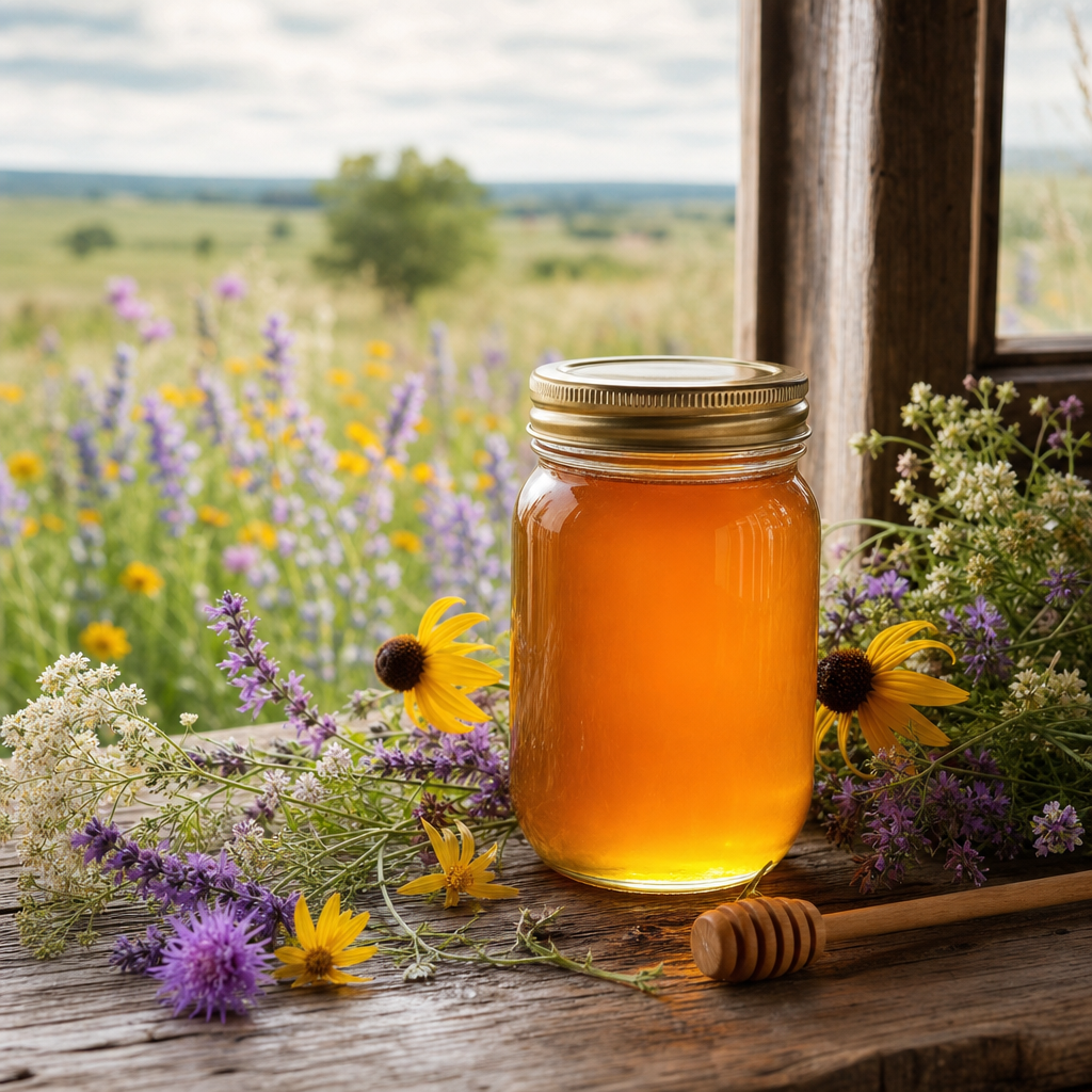 Wildflower honey jar